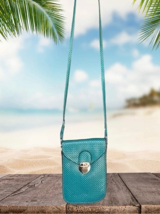 Handbags - Mini Cross-body Purse - (Turq.)
